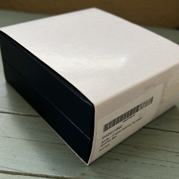 Halcyon Days I Work Hard So My Dogs Enamel Box - Picture 15 of 15